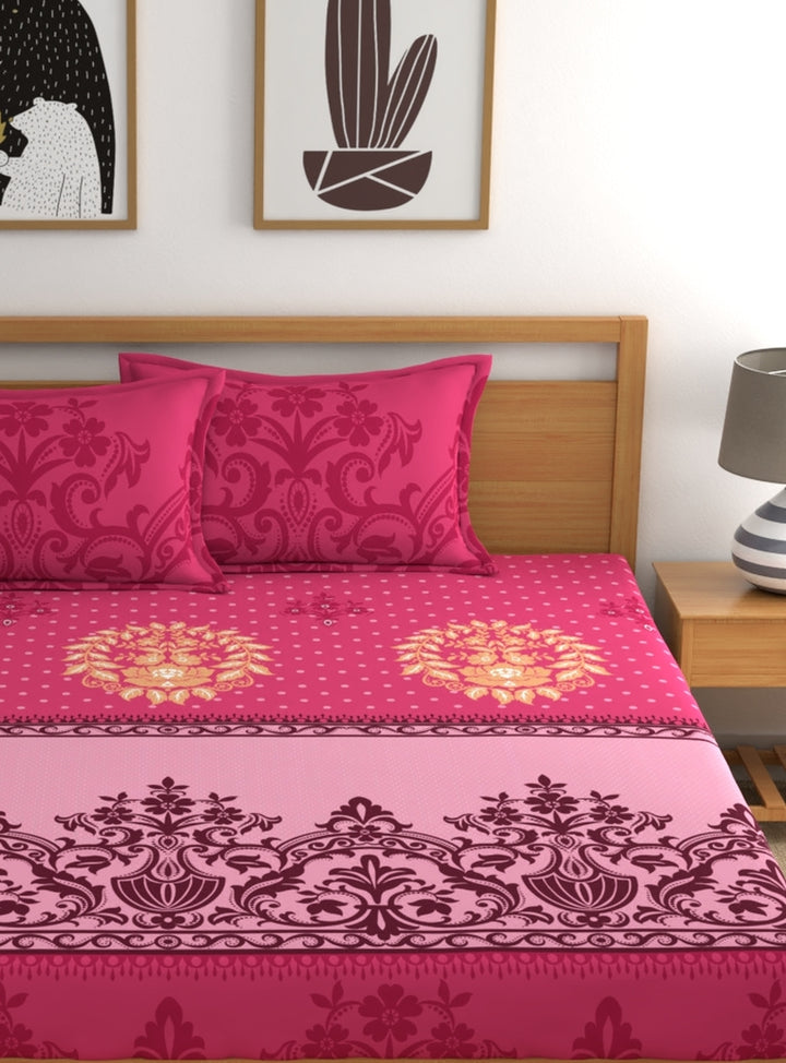 Dreamscape 100% Cotton Abstract Bedsheet Set