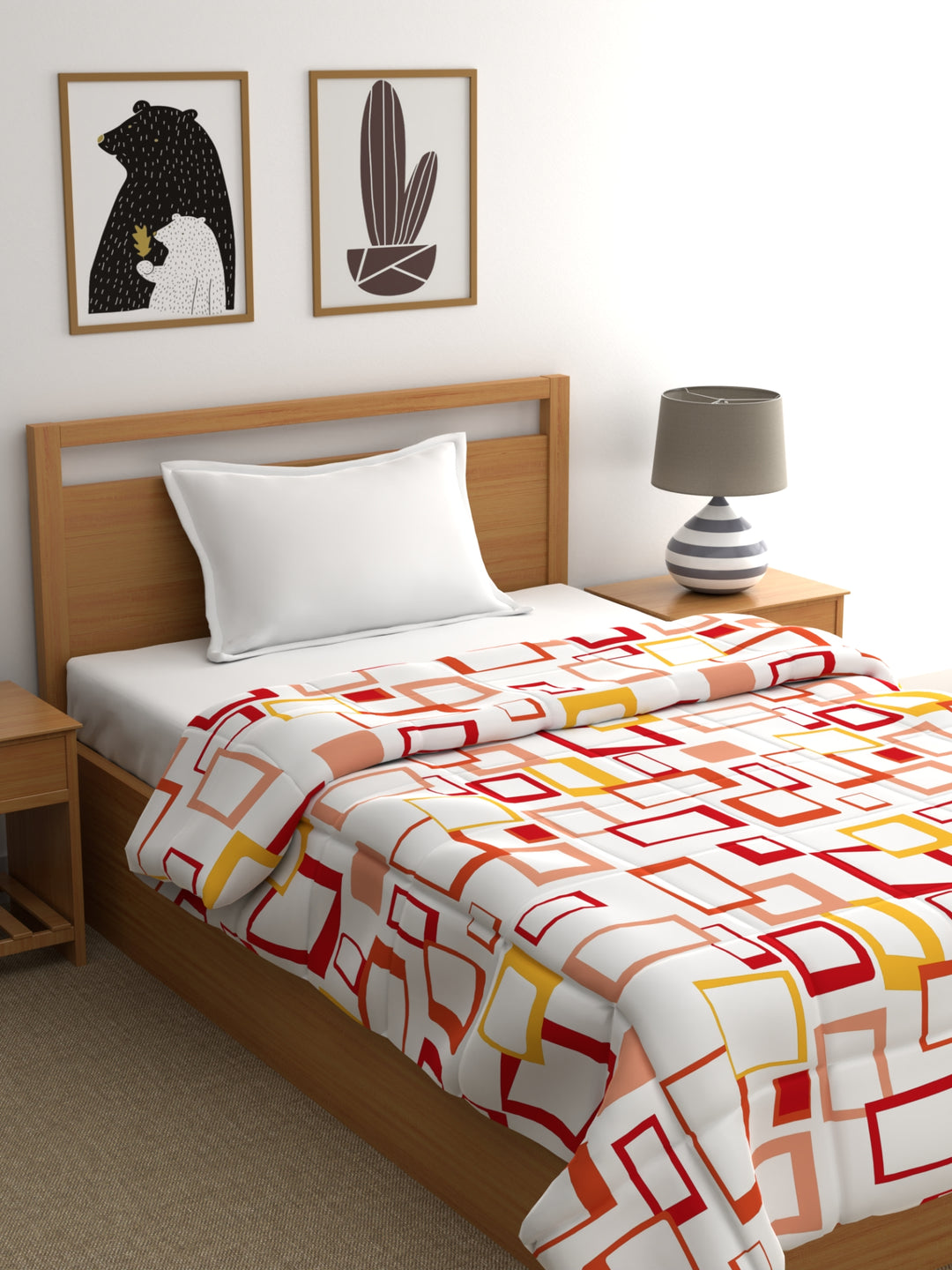 Home Ecstasy 100% Cotton 200GSM Geometric Comforter