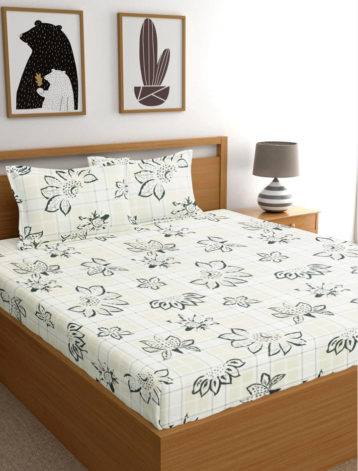 Dreamscape 100% 300TC Cotton Floral Bedsheet Set