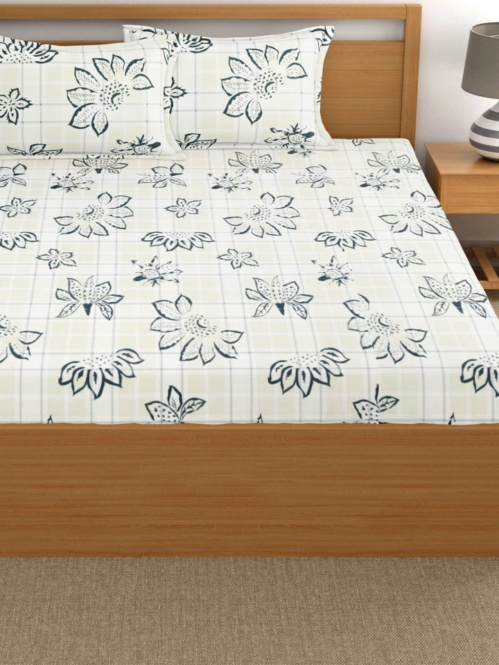 Dreamscape 100% 300TC Cotton Floral Bedsheet Set